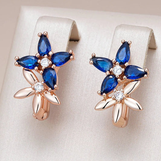Balloon petal earrings 585 Rose Gold - Gilded Rosy