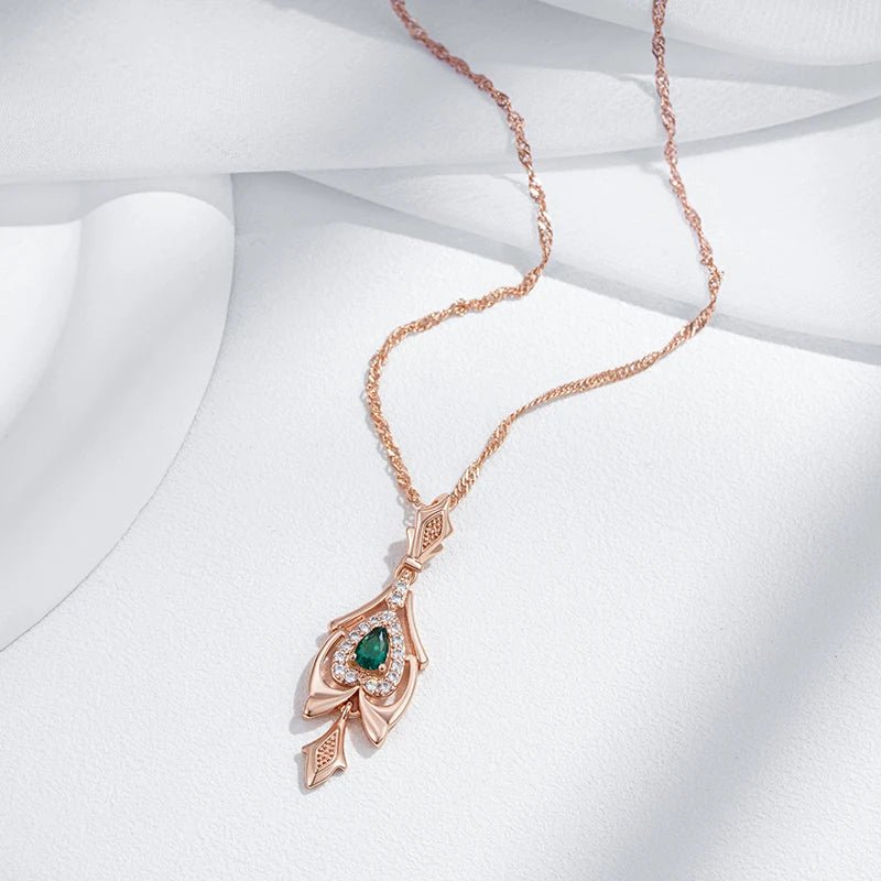 Bell of Ireland Necklace - Gilded Rosy