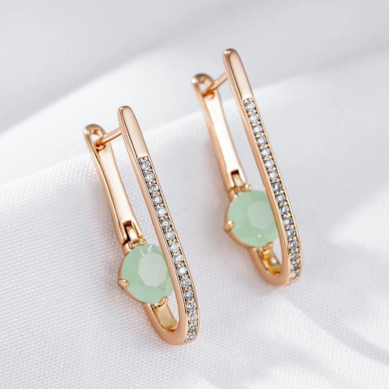 Cristal Fairy earrings - Gilded Rosy