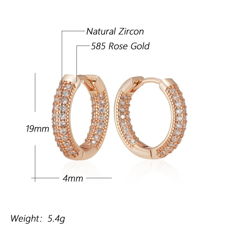 Maggiociondolo golden chain Earrings 585 Rose Gold - Gilded Rosy