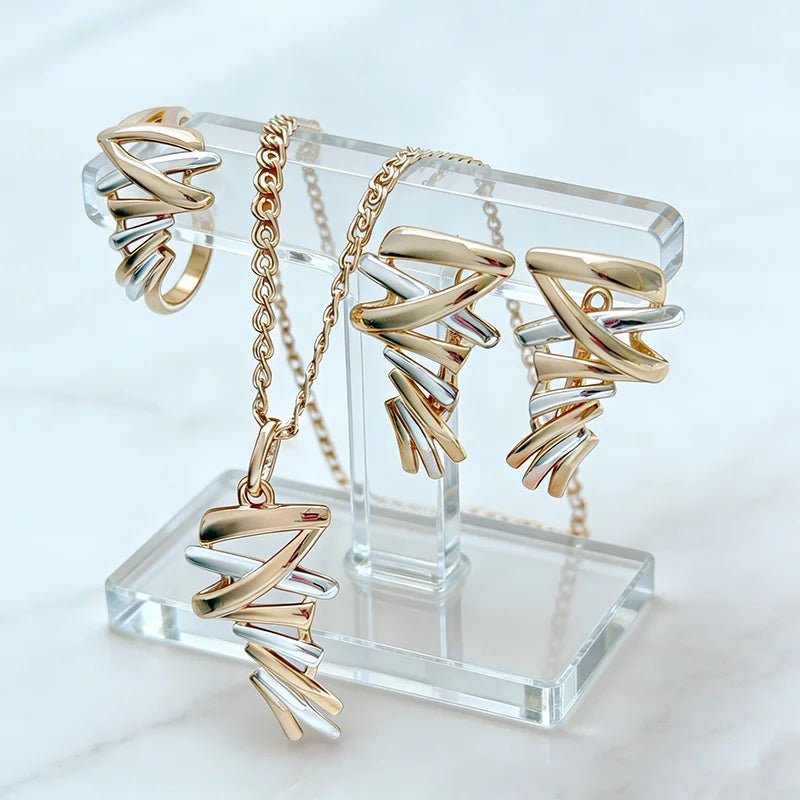 Parallel Gold sets - Gilded Rosy