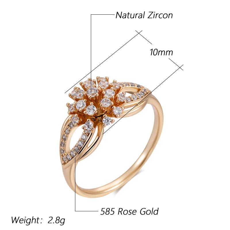 Asiatic Lily 585 Rose Gold Ring - Gilded Rosy