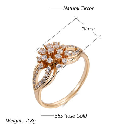 Asiatic Lily 585 Rose Gold Ring - Gilded Rosy