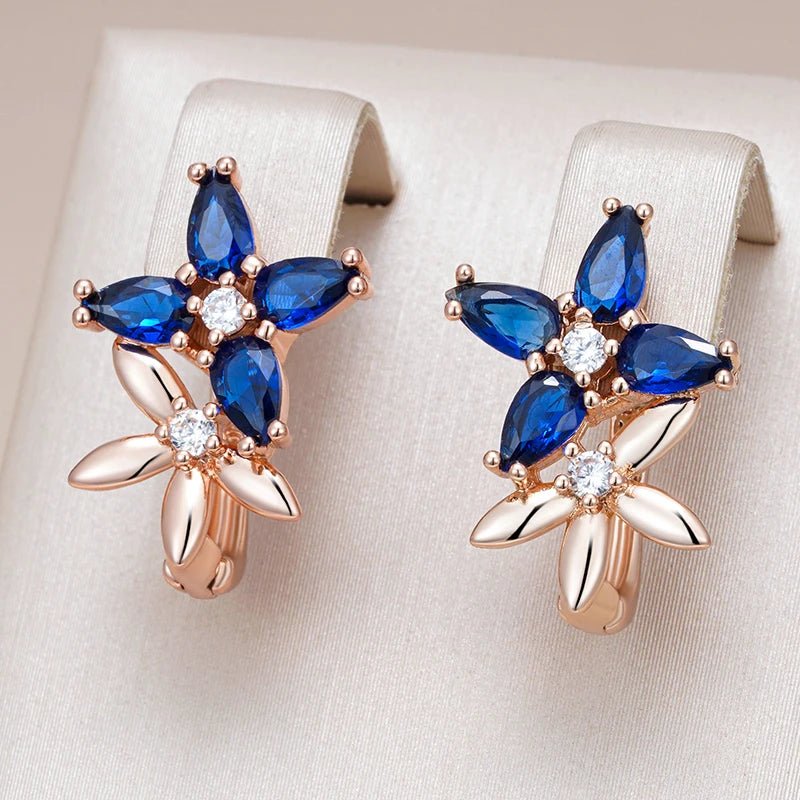 Balloon petal earrings 585 Rose Gold - Gilded Rosy