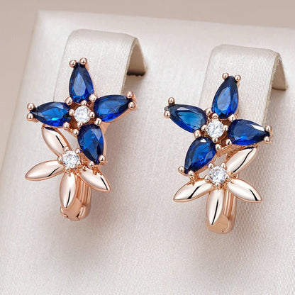 Balloon petal earrings 585 Rose Gold - Gilded Rosy