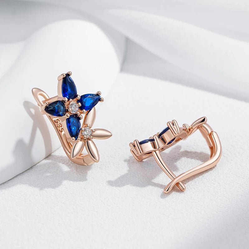 Balloon petal earrings 585 Rose Gold - Gilded Rosy