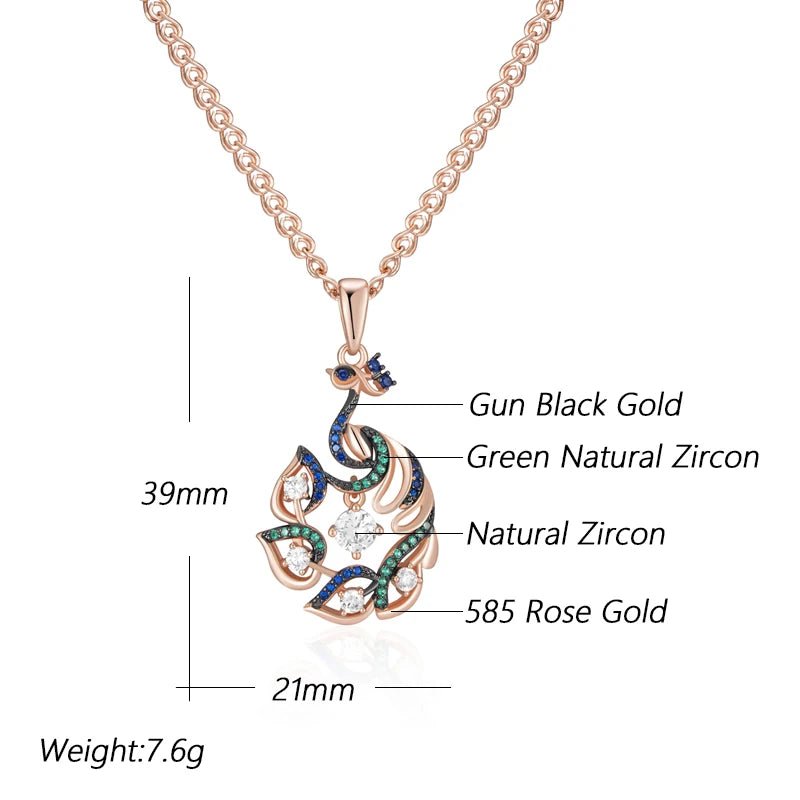 Beautiful Spring Necklace 585 Rose Gold - Gilded Rosy