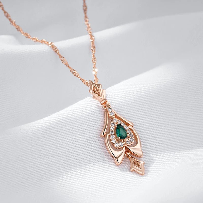 Bell of Ireland 585 Rose Gold Necklace - Gilded Rosy