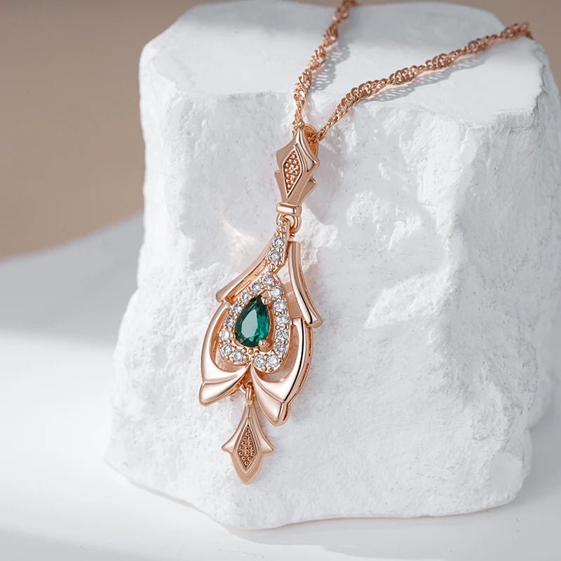 Bell of Ireland 585 Rose Gold Necklace - Gilded Rosy