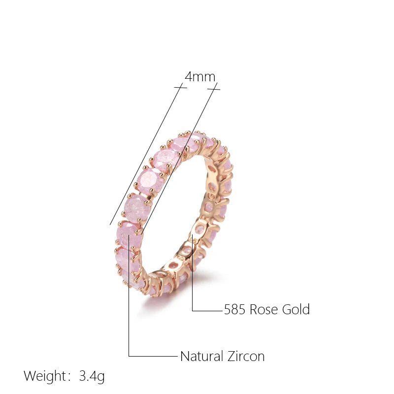 Emerald Ring 585 Rose Gold - Gilded Rosy