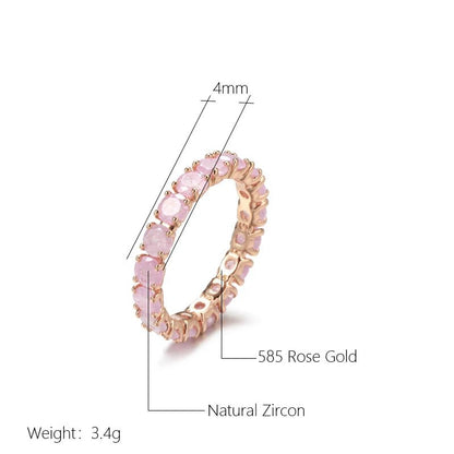 Emerald Ring 585 Rose Gold - Gilded Rosy