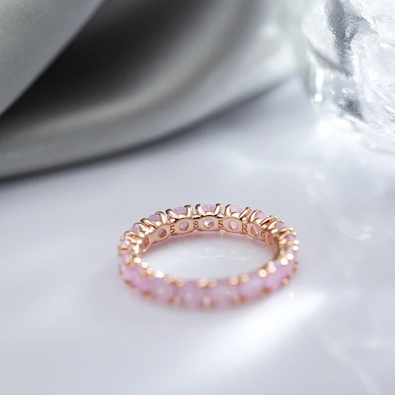 Emerald Ring 585 Rose Gold - Gilded Rosy