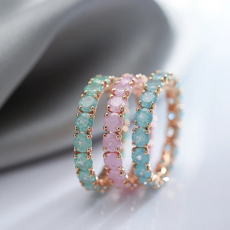 Emerald Ring 585 Rose Gold - Gilded Rosy