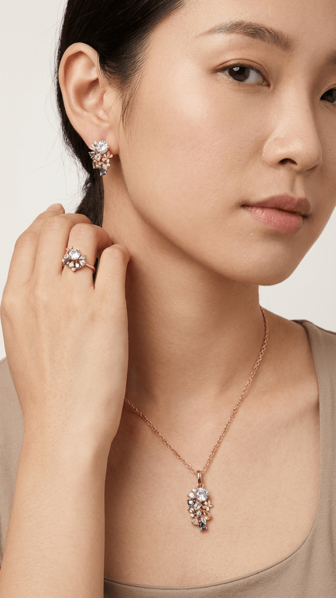 Flower Ethnic sets - Gilded Rosy