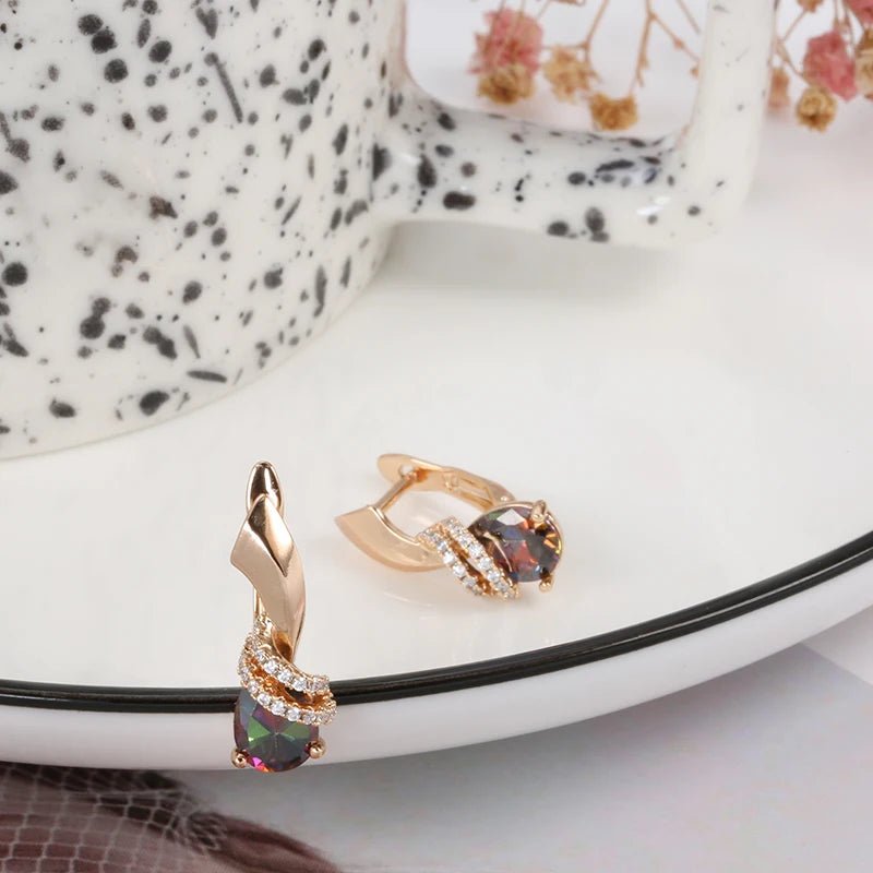 Galaxies melodies 585 Rose Gold Earrings - Gilded Rosy