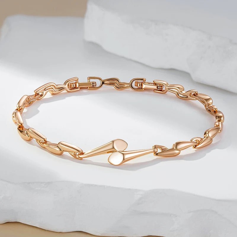 Geometry Bracelet 585 Rose Gold Color - Gilded Rosy