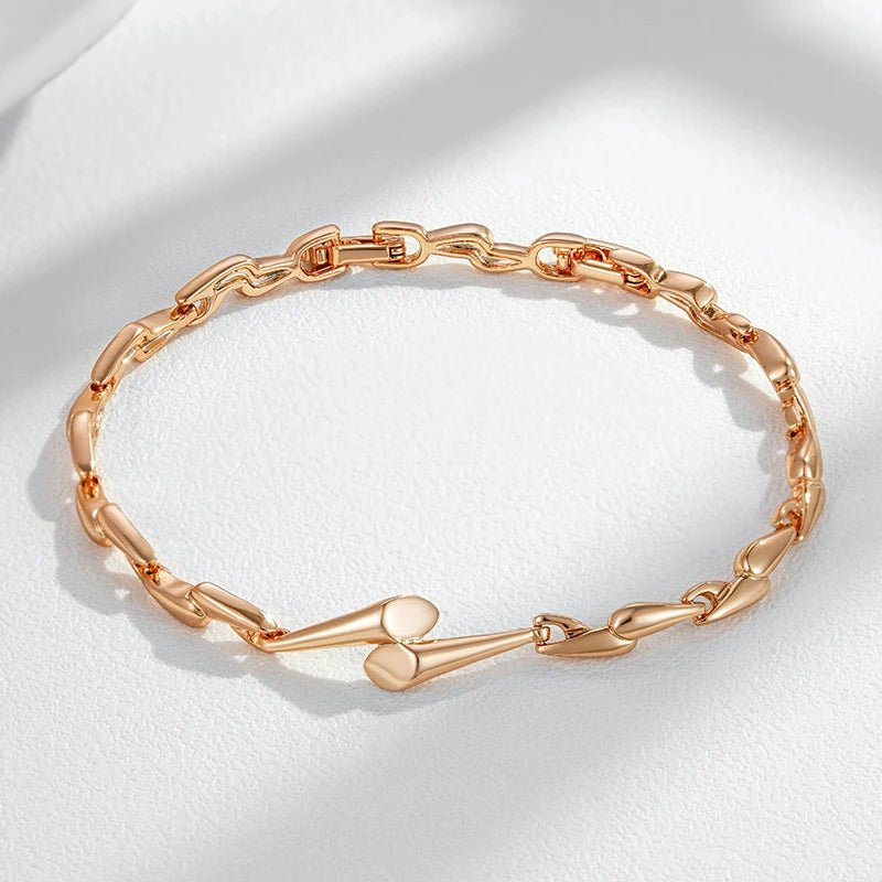 Geometry Bracelet 585 Rose Gold Color - Gilded Rosy