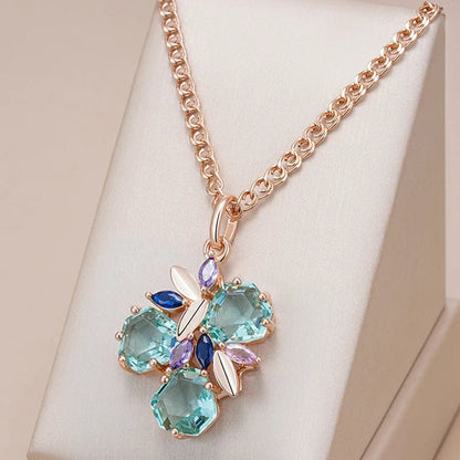 Green Stone Necklace - Gilded Rosy