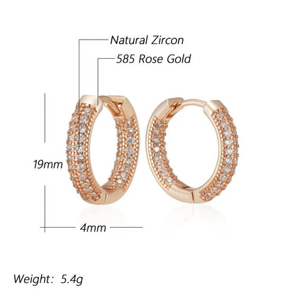 Maggiociondolo golden chain Earrings 585 Rose Gold - Gilded Rosy