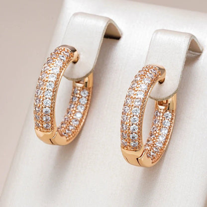 Maggiociondolo golden chain Earrings 585 Rose Gold - Gilded Rosy