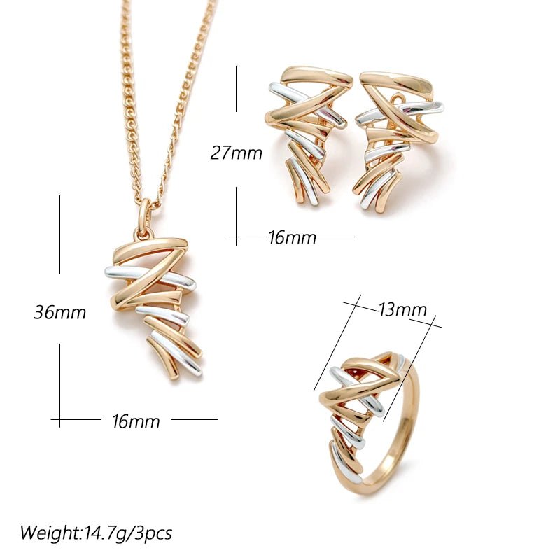 Parallel Gold sets - Gilded Rosy