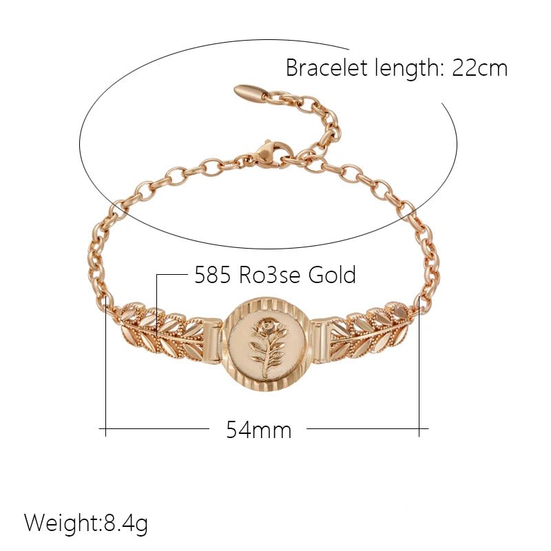 Rose bracelet 585 Rose Gold - Gilded Rosy