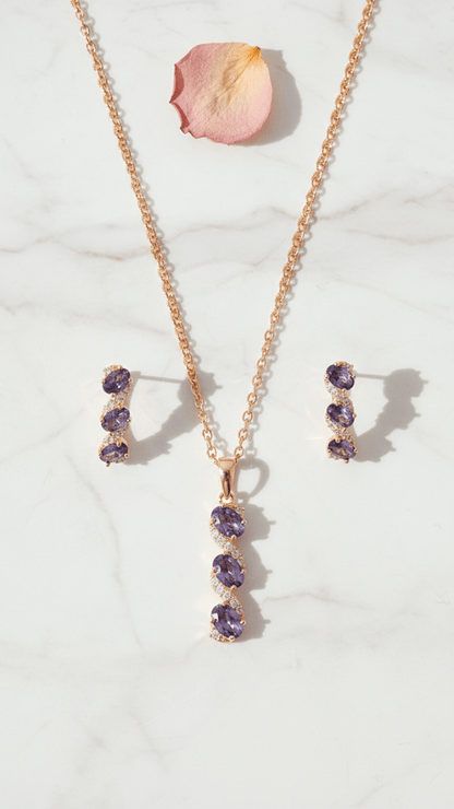 Shiny Purple Sets - Gilded Rosy