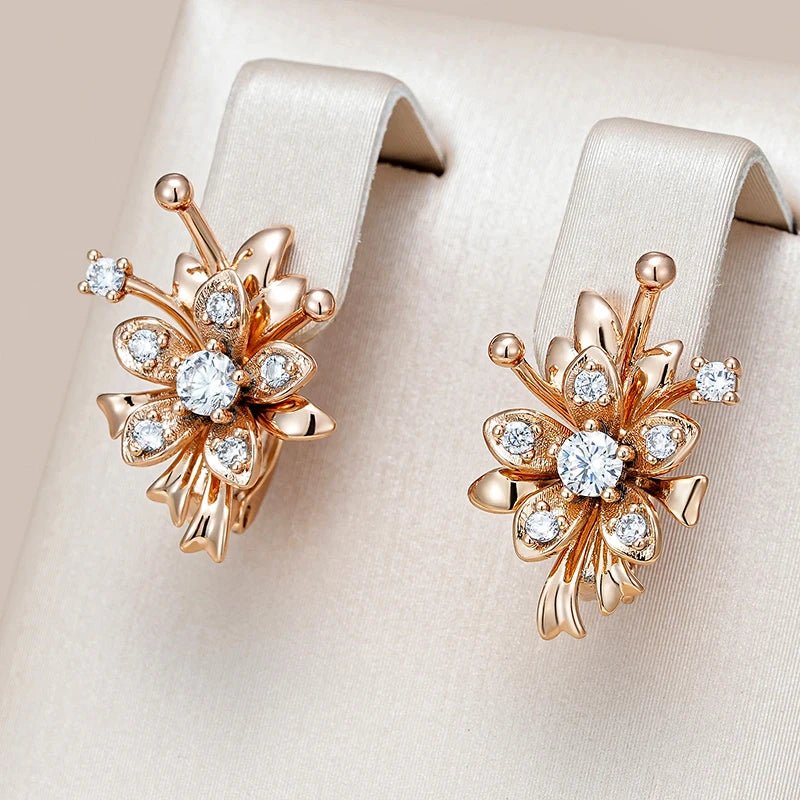 Staphanotis 585 Rose Gold Earring - Gilded Rosy
