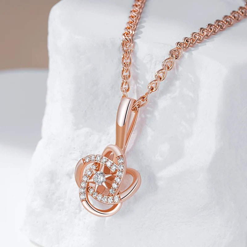 Star necklace, 585 Rose Gold Color - Gilded Rosy