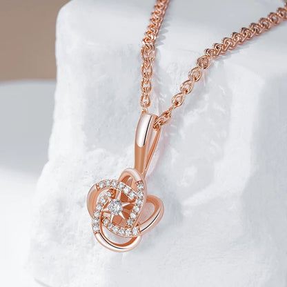 Star necklace, 585 Rose Gold Color - Gilded Rosy