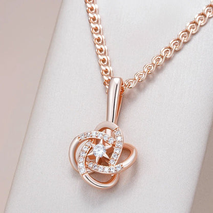 Star necklace, 585 Rose Gold Color - Gilded Rosy