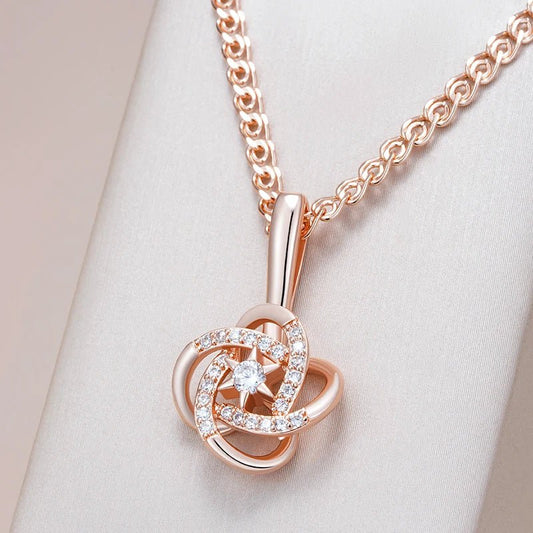 Star necklace, 585 Rose Gold Color - Gilded Rosy