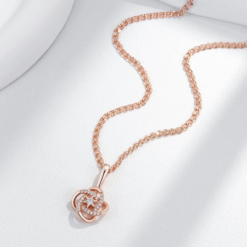 Star necklace, 585 Rose Gold Color - Gilded Rosy