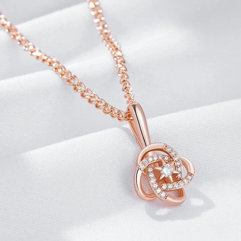 Star necklace, 585 Rose Gold Color - Gilded Rosy
